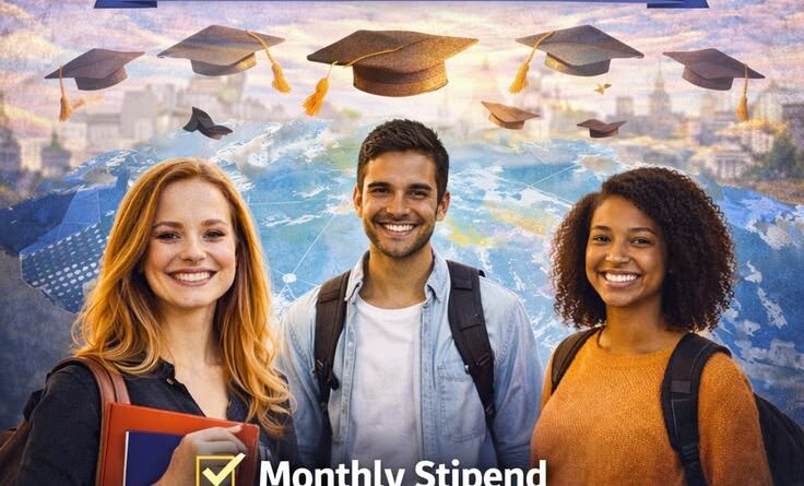 Group of students celebrating study abroad opportunities – Fully-Funded Scholarship Guide 2026-2027